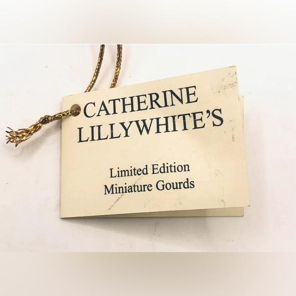 Rare Limited Edition Catherine Applewood Miniature Gourd Ornament Two Angels - Picture 3 of 4